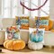 Fall Decorations for Home-Throw Pillow Covers 18x18 in Set of 4,Pumpkin Linen Pillow Case for Thanksgiving Couch Autumn Holiday Outdoor Burnt Orange Blue White Decor